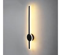 LXYST Classical Linear LED Fixture Bar Mount Indoor Gold Bathroom Vanity Long Strip Black Hallway Wall Sconces Lamp White Laundry Room Ceiling Light, Chandelier(Dark,80CM)