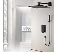 LXYST Concealed Embedded Wall Shower Set Hot and Cold Copper Faucet Nozzle Mixing Valve 26cm Top Spray Beautiful Practical