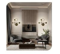LXYST Copper LED Wall Rotatable Bedside Black Gold Table Lamp 3 Lamps Compatible with Reading Stairs,Kitchen Island