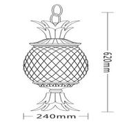 LXYST Creativity Pineapple Pendant Light Island Ceiling Lighting Indoor Lamp Dining Table Chandelier,Chandelier