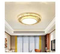 LXYST Crystal Chandelier Luxurious Gold Ring Ceiling Light Dimmable Fixture for Home Decor Bedroom Living Room cm Elegant Interior