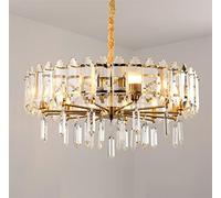 LXYST Crystal Living Room Luxury Bedroom Ring Lamps,s,Warm White-Dia80xH26cm