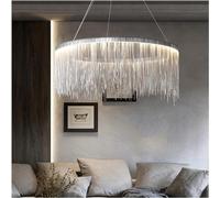 LXYST Crystal postmodern Style Chain Chandelier Nordic Creative Dining for Living Room, Bedroom Home Decor Lamp, Dia100cm Warm Light