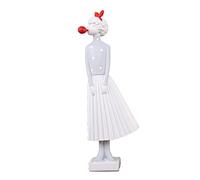 LXYST Décor Resin Bubble Female Sculpture Decoration Handmade Figure Statue Ornament Home Living Room Study Wine Cabinet Desk Decor Ornaments Art Decorative (Color : B)