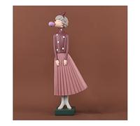 LXYST Décor Resin Bubble Female Sculpture Decoration Handmade Figure Statue Ornament Home Living Room Study Wine Cabinet Desk Decor Ornaments Art Decorative (Color : C)