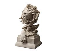 LXYST Décor Resin Simulation Lion Sculpture Ornament Creative Handmade Animal Statue Decor Ornaments Home TV Cabinet Side Table Decoration Art Decorative