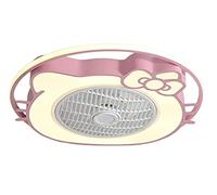 LXYST Decorative Chandelier, Led Light Fan Ceiling Lamp Quiet Dimmable Remote Control Adjustable Wind Speed