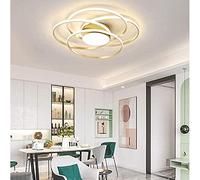 LXYST Dimmable Living Room Led Light,Den 4 Colour Brightness Adjustable Indoor Ceiling Lamp for Bedroom Restaurant Chandelier