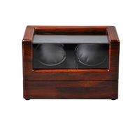 LXYST Double Automatic Box 5 Modes Wood Shell with Quiet Motors (Black) Watch Winder