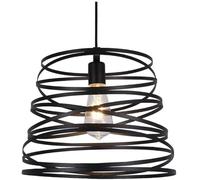 LXYST E27 V-intage Retro LED Pendant Lights Spiral Single Head Iron Art Hanging Lamp Restaurant Kitchen Coffee Chandelier,for Living Room