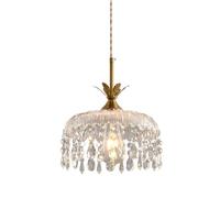 LXYST Elegant Retro Crystal Pendant Light for Kitchen, Bedroom & Living Room Decorations
