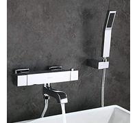 LXYST European Style All Copper Bathtub Head Set Thermostat Square Shower Set,Constant Temperature Faucet Setquality Assurance of and Classic Retro