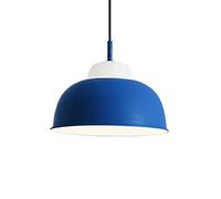LXYST Fashionaron Light Fixtures Semi-Circular Aluminum Shade Elegance Metal Hanging Lamp Base Color Industrial Ceiling Chandeliers Compatible with Living Room Kitchen Stud/BLU