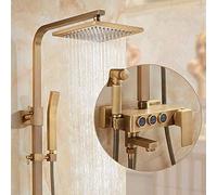 LXYST Faucets Antique Bronze Rain Set Bidet Spray, Soild Brass Bathtub Mixer Tap with Hand Outdoor Shower Fixtures