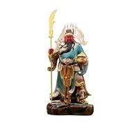 LXYST Feng Shui Table Guan Gong Worship Statue Household Pure Copper Painted God Ornament Opened to Attract Wealth Buddha Decoration(Large)