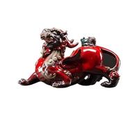 LXYST Feng Shui Table Statue Chinese Fortune Ornaments Home Ceramic Living Room Entrance Desk Gift Buddha Decoration (Color Right, Size : Without Base)