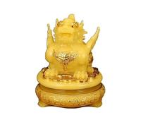 LXYST Feng Shui Table Statue Fortune Geomancy Ornaments, Three-Legged Golden Toad Sculptures Bring Wealth and Good Luck Buddha Decoration (Color 1)