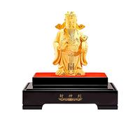 LXYST Feng Shui Table Statue God of Wealth Interior Handicrafts Fortune and Good Luck Geomantic Omen Ornaments with Base Buddha Decoration (Size : L)