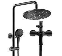 LXYST Fine Copper Faucet Round Head Can Be Raised To Lower Black Shower Set * ??134cm Beautiful Practical