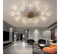 LXYST Fireworks Chandelier Ceiling Light for Living Room Bedroom Restaurant Gold 20 Heads