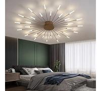 LXYST Fireworks Chandelier Ceiling Light for Living Room Bedroom Restaurant Gold 30 Heads