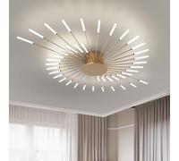 LXYST Fireworks Chandelier Ceiling Light for Living Room Bedroom Restaurant Gold42 Heads