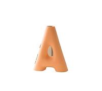 LXYST Flower Ceramic Vase Room Home Decoration Accessories Creative Letter Shape Ornaments Desktop Decor Decorative Vases (Color : Am-3)