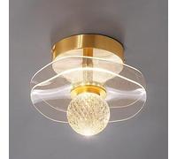 LXYST Flower Hallway Light Fixture Nordic Creativityd Floral Kitchen Aisle Ceiling Lamp Mid Century Double Layered Lace Bedroom Chandelier for Balcony Entrance Stairs Living Room