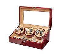 LXYST for Automatic Watches with Storage Spaces Wooden Shell Ultra Silence 5 Rotation Modes Display Holder Organizer Watch Winder