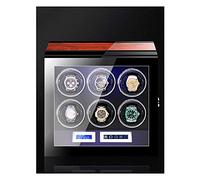 LXYST for Fingerprint Lock Touch Screen Remote Control Anti-Magnetic Ultra-Quiet Shaker LED Light Size (Rosewood Grain 6 Watches) Watch Winder
