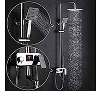 LXYST Full Copper Faucet Digital Display Hot and Cold Shower Set Bathroom Supplies Water Supply