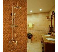 LXYST Full Royal Gold-Plated Titanium Gold Copper Antique Golden Shower Set Beautiful Practical