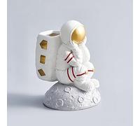 LXYST Furnishing Astronaut Figurine Table Pen Holder Ornament Decor Crafts Statues Micro Landscape Home Decoration Living Room Sculpture (Type : Plum)