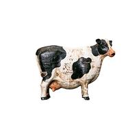 LXYST Furnishing Crafts Creative Resin Cow Decor Desktop Animal Ornaments Lovely Home Lattice Cabinet Furnishings Living Room Sculpture