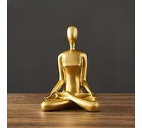 LXYST Furnishing Crafts Gymnastics Gift Yoga Resin Ornaments Christmas Decoration Office Desk Decorative Living Room Sculpture (Type : B)