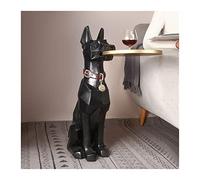 LXYST Furnishing Crafts Home Figurine Dog Table Floor Ornament Decoration Statue Decor Creative Gift Living Room Sculpture
