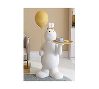 LXYST Furnishing Crafts Tray Figurine Home Dector Large Floor Decoration TV Cabinet Porch Ornaments Living Room Sculpture (Color : Balloon Rabbit)