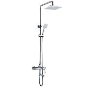 LXYST Handheld Head Kit Rainfall Arm Control Valve Bathtub Set, Single Handle Square Bathroom Showerheads (Bath Shower Type : In-Wall B+amp; S Faucet