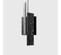 LXYST Hanging Lamp - Pendant Terrazzo Chandelier LED Lighting Fixture Loft Industrial Dining Table Light, Chandelier(Onecolor)