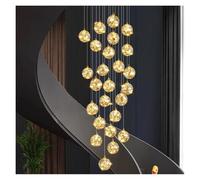 LXYST Home Decor Lights Pendant Lamps Forstaircase Chandeliers for Living Room Hanging Light Indoor (RC Remote dimming,25 Heads)