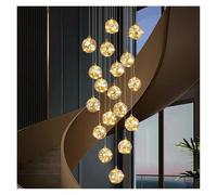 LXYST Home Decor Lights Pendant Lamps Forstaircase Chandeliers for Living Room Hanging Light Indoor (Warm White,18 Heads)