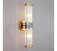 LXYST Indoor Decorative, Cylindrical Sconces Lighting Up and Down, Gold Art Deco Wall Light Fixtures Compatible with Living Room, Chandelier(65cm)