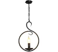 LXYST Industrial Cage Pendant Light Iron Art - Round Living Room Bedroom Ceiling Hanging Lamp Suitable, Chandelier