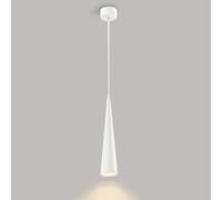 LXYST Industrial Linear Light Bar Led Long Tube Hanging Lamp Island Over Sink C12W Nordic White Chandelier for Dining Table Room Kitchen Restaurant/White/3000K