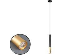 LXYST Industrial Strip Cylinder Led Lights, 3W Nordic Creative Chandeliers 1 Light, Bar Counter,Office,Clothing -Spotlight-3X30Cm Warm White
