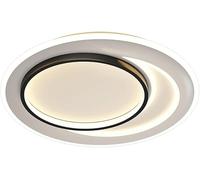 LXYST Iron Round Body Light Fixtures LED Three-Color Dimming Ceiling Lamp, Chandelier(Dark,15.7inch)