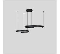 LXYST Irregular Ring - Pendant Lights, Dimmable Circular Round LED Chandelier, Compatible with Living Dining Room Kitchen Foyer Entryway,Chandelier Lamp