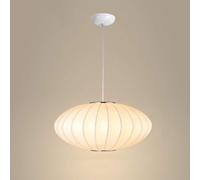 LXYST Italian Cloth Lantern Pendant - E27 Socket Fitting Hanging Lamps Fabric Suspension Lights Compatible with Living Room Bedroom Lamp, Chandeliers
