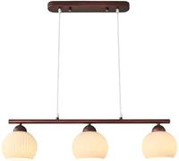 LXYST Japanese Retro Style Stripe Table Chandelier Minimalist Metal Strip Light Nordic Creativity Cream Wind Glass Dining Hanging Lamp for Living Room Bedroom