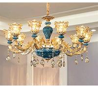 LXYST Lamp, Crystal Chandeliers Home Decoration Luxury Candle Pendants Living Room Indoor Lamp, LED Chandelier,Ceiling Lighting Heads Chandelier